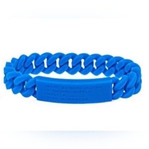 Marc By Marc Jacobs Blue Braided Silicone Bracelet